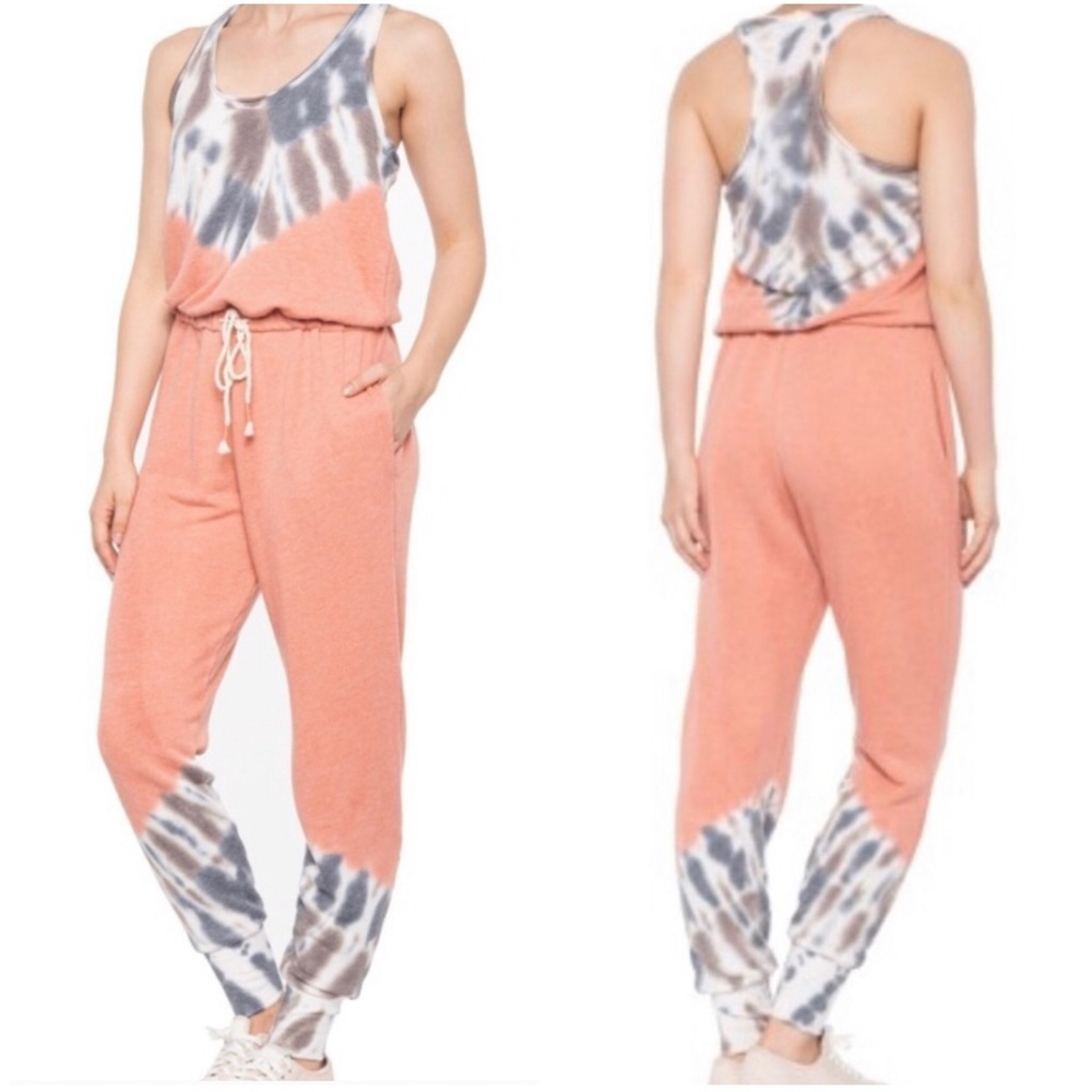 YOUNG FABULOUS & BROKE NWT EBERHART JUMPSUIT TIE D